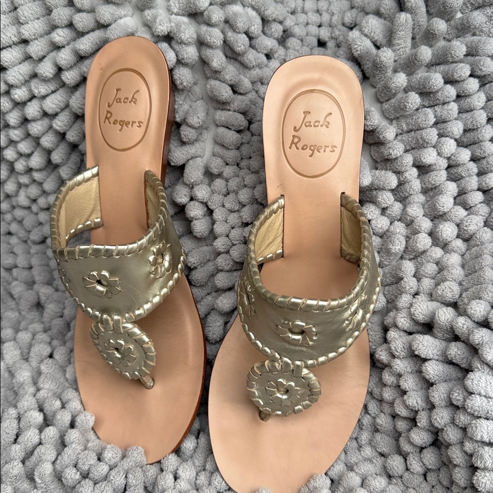 Jack Rogers Metallic Gold Women's Sandals